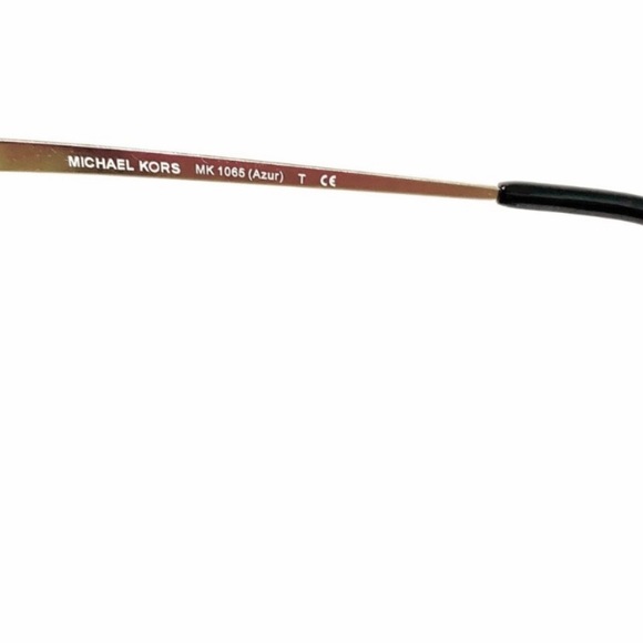 MICHAEL KORS MK 1065 Black Cat Eye Sunglasses With Gold Studded Trim NWT - Picture 8 of 14